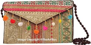 Indian Tribal Clutch Vintage Embroidery Vintage Purses
