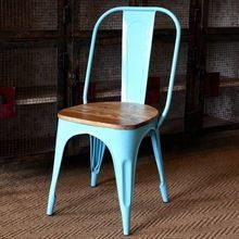Wooden Seat Retro Dining Chair