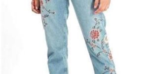 Ladies Printed Jeans