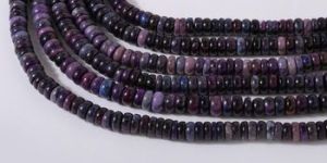 Plain Rondelles. Loose Gemstone Sugilite