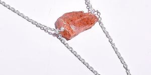 Sunstone Raw Gemstone Necklace