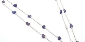 Tanzanite Raw Gemstone Necklace
