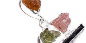 Glamour Tourmaline Raw Gemstone Pendant