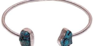 Turquoise Raw Gemstone Bangle