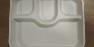 Rectangular Sugarcane Bagasse Plate