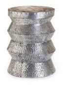 Silver Metal Stool