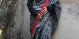 Pure Linen Cotton Saree