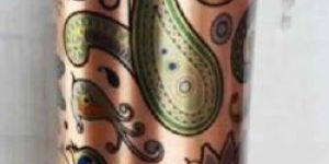 Yoga Copper Water Bottle