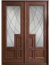 Mirror Teak Wood Door