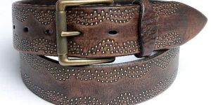 Studded Leather Belt