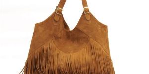 Suede Leather Handbag