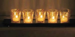 VOTIVES WITH TRAY (S22564)