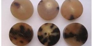 Cow Ox Color Horn Button Blanks