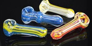 Pot Glass Pipes Twister Glass Spoon