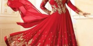Semi Stitched Designer Churidar Suit
