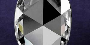 Oval Shape Rose Cut Diamond