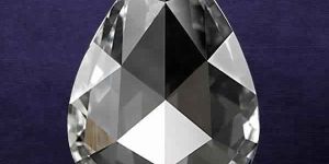 Pear Shape Rose Cut Diamond