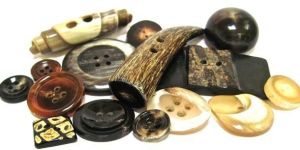 Fancy Buffalo Horn Button