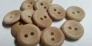 Natural Wooden Button
