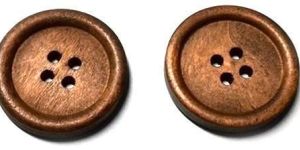 Solid Wooden Button