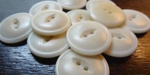 White Corozo Button