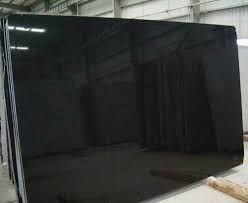 Polished Absolute Black Granite Slab
