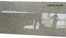 Polished Crystal Yellow Granite Slab