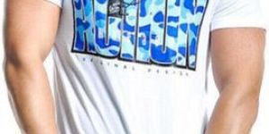 Printed Mens Round Neck T Shirts