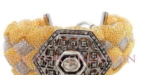 Rosecut Pave Diamond 925 Sterling Silver Bracelet