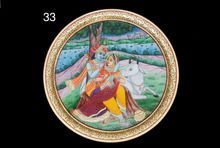 LORD KRISHNA PORTRAIT ON MARBLE