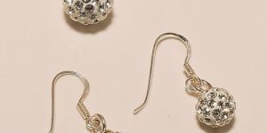 Sterling Silver Cz Earring Pendant Set