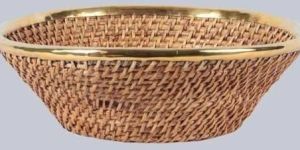Handwoven Round Basket