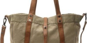 Plain Canvas Leather Bag