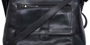 Mens Black Leather Bag