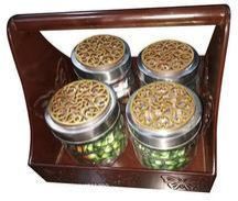 Wooden Dark Brown Hamper