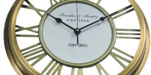 Roman Number Brass Wall Clock