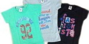 Cotton Girls Printed Kids T Shirt