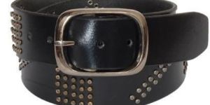Mens Black Leather Belt