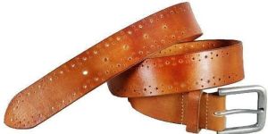 Mens Brown Leather Belt