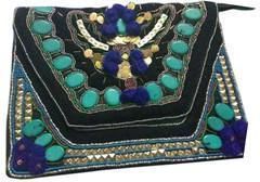 Multicolor Beaded Handbag