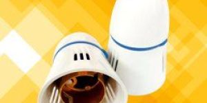 White Poly Carbonate Pendant Bulb Holder