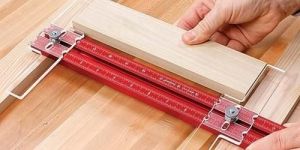 Wooden And Red Measuring Tool