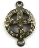 Round Peace Charm Pendant