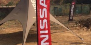 L Shaped Promotional Flags