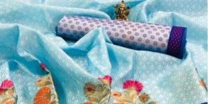 Stylish Printed Silk Saree