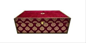 Red Velvet Lehenga Box