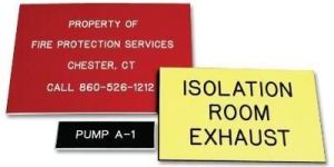 Multicolor Rectangular Plastic Nameplates