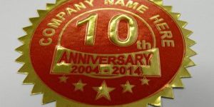 Offset Emboss Sticker