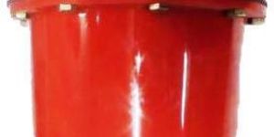 PP Red Flanged Type Foot Valve