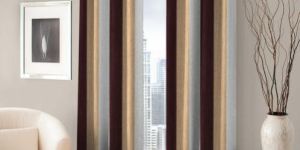 Striped Window Curtain